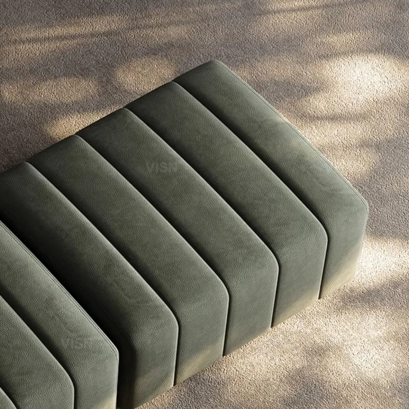 Роскошная кожаная банкетка LUXURY VISN 35875-29