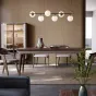 Прямоугольный обеденный стол из массива чёрного ореха LUXURY VISN 35876-29