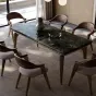 Прямоугольный обеденный стол из массива чёрного ореха LUXURY VISN 35876-29