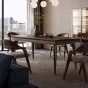 Прямоугольный обеденный стол из массива чёрного ореха LUXURY VISN 35876-29