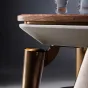 Прямоугольный обеденный стол из массива чёрного ореха LUXURY VISN 35876-29