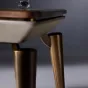 Прямоугольный обеденный стол из массива чёрного ореха LUXURY VISN 35876-29