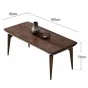 Прямоугольный обеденный стол из массива чёрного ореха LUXURY VISN 35876-29