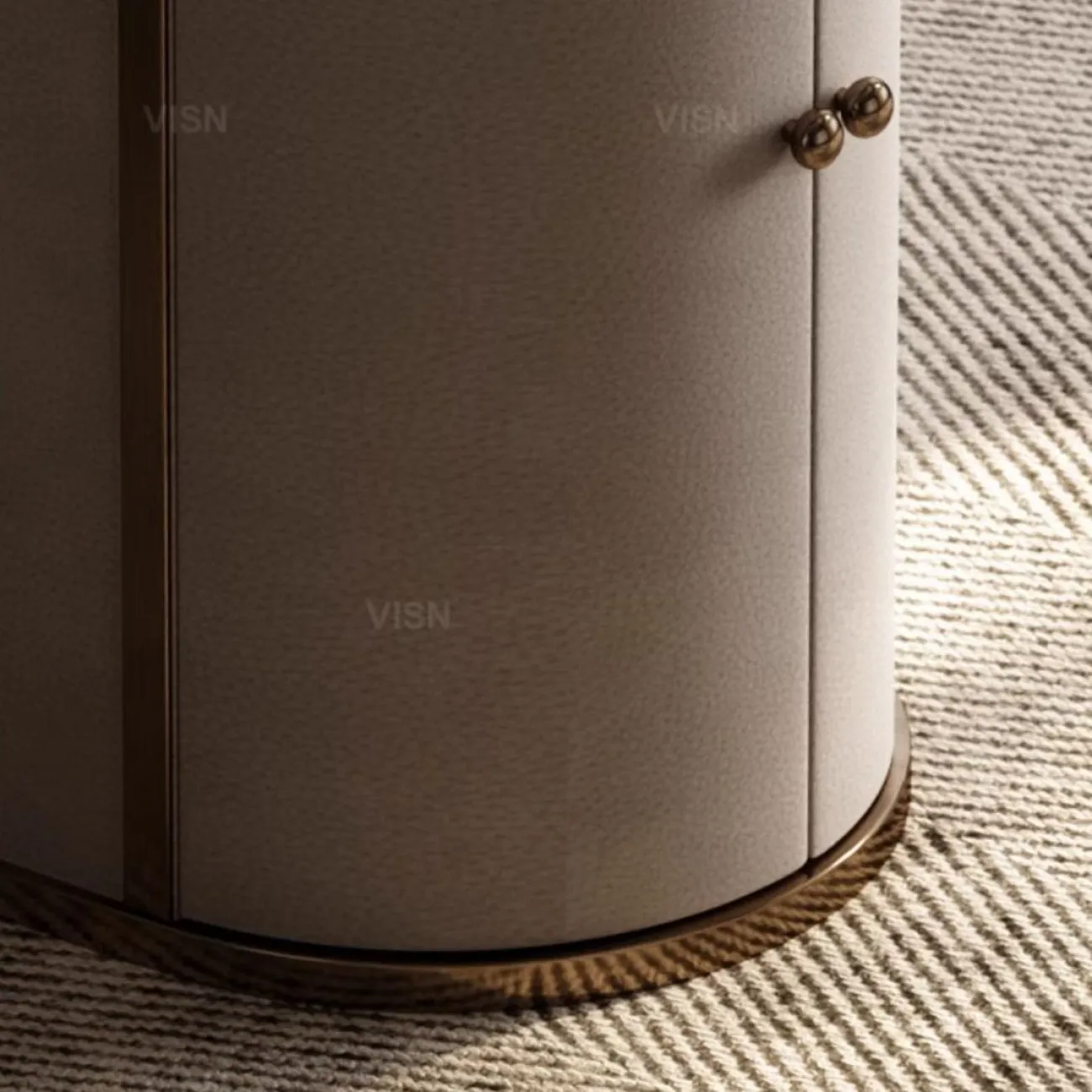 Современный овальный чайный столик LUXURY VISN 35877-29