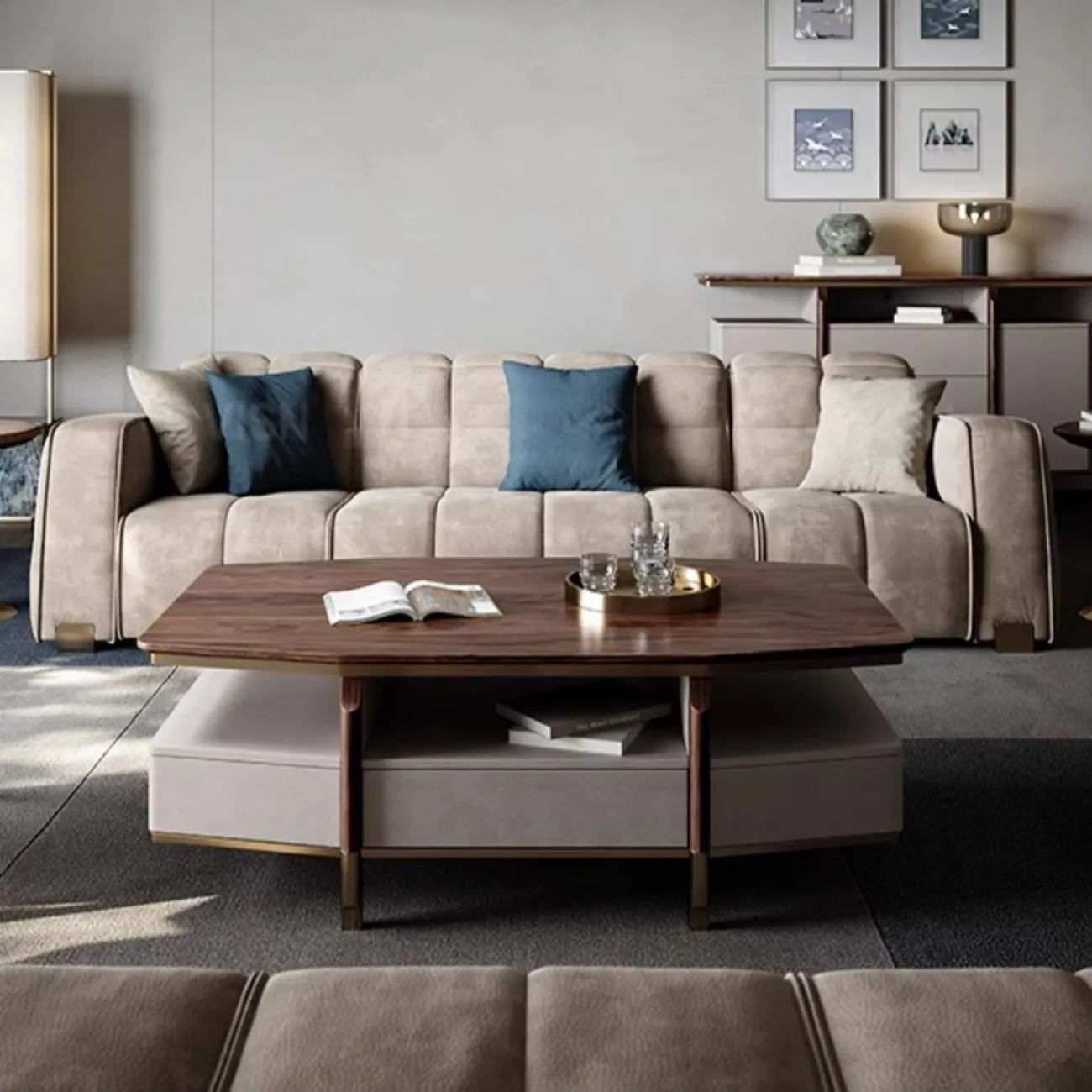 Журнальный столик из массива дерева LUXURY VISN 