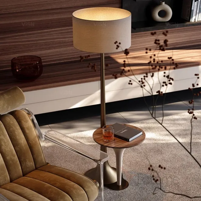 Роскошный приставной столик со светильником  LUXURY VISN 35881-29
