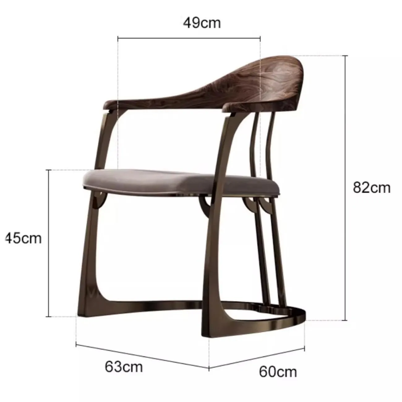 Стул из натуральной кожи LUXURY VISN 35882-29