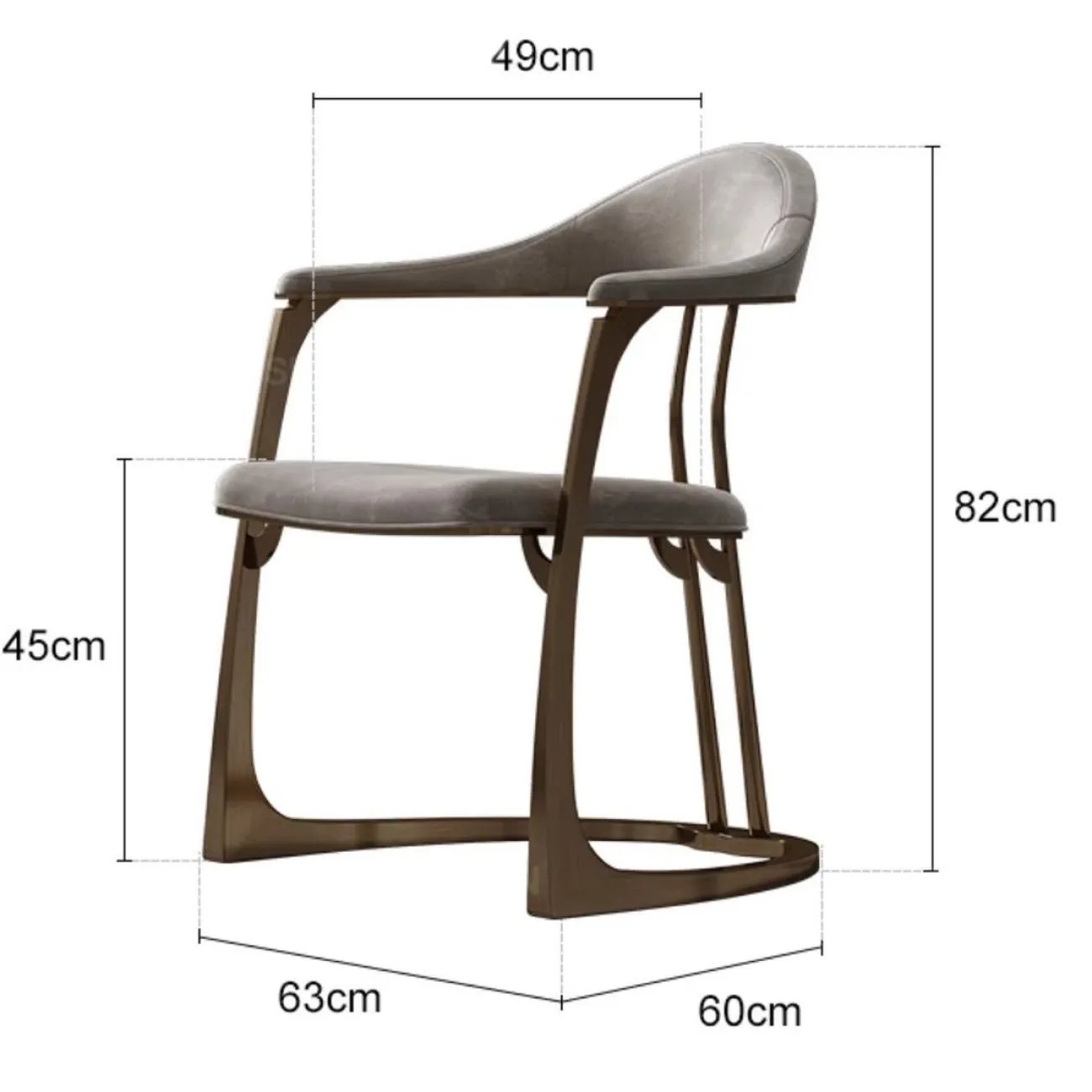 Стул из натуральной кожи LUXURY VISN 35882-29