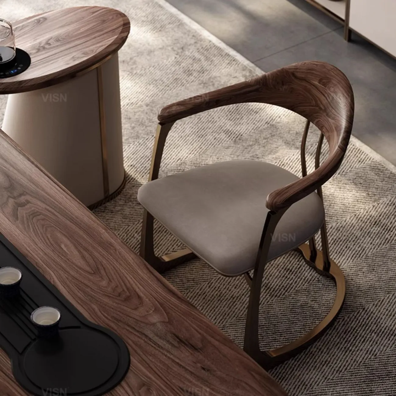 Стул из натуральной кожи LUXURY VISN 35882-29