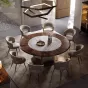 Круглый обеденный стол из массива дерева LUXURY VISN 35884-29