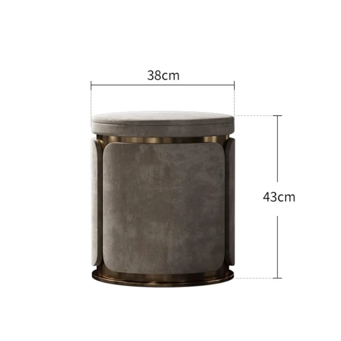 Роскошный кожаный чайный табурет LUXURY VISN 35885-29