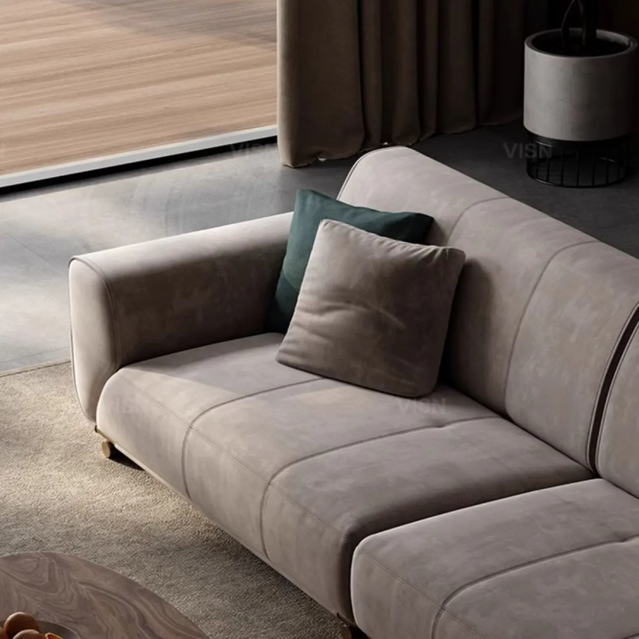 Большой кожаный диван LUXURY VISN 35886-29