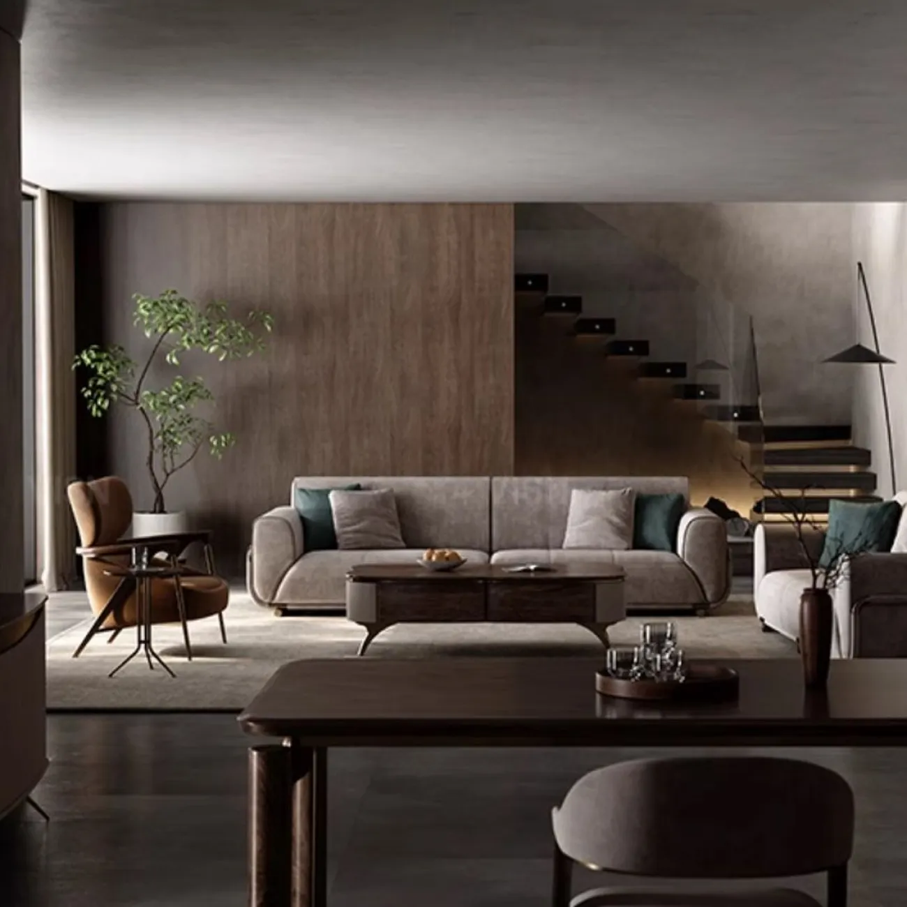 Большой кожаный диван LUXURY VISN 35886-29