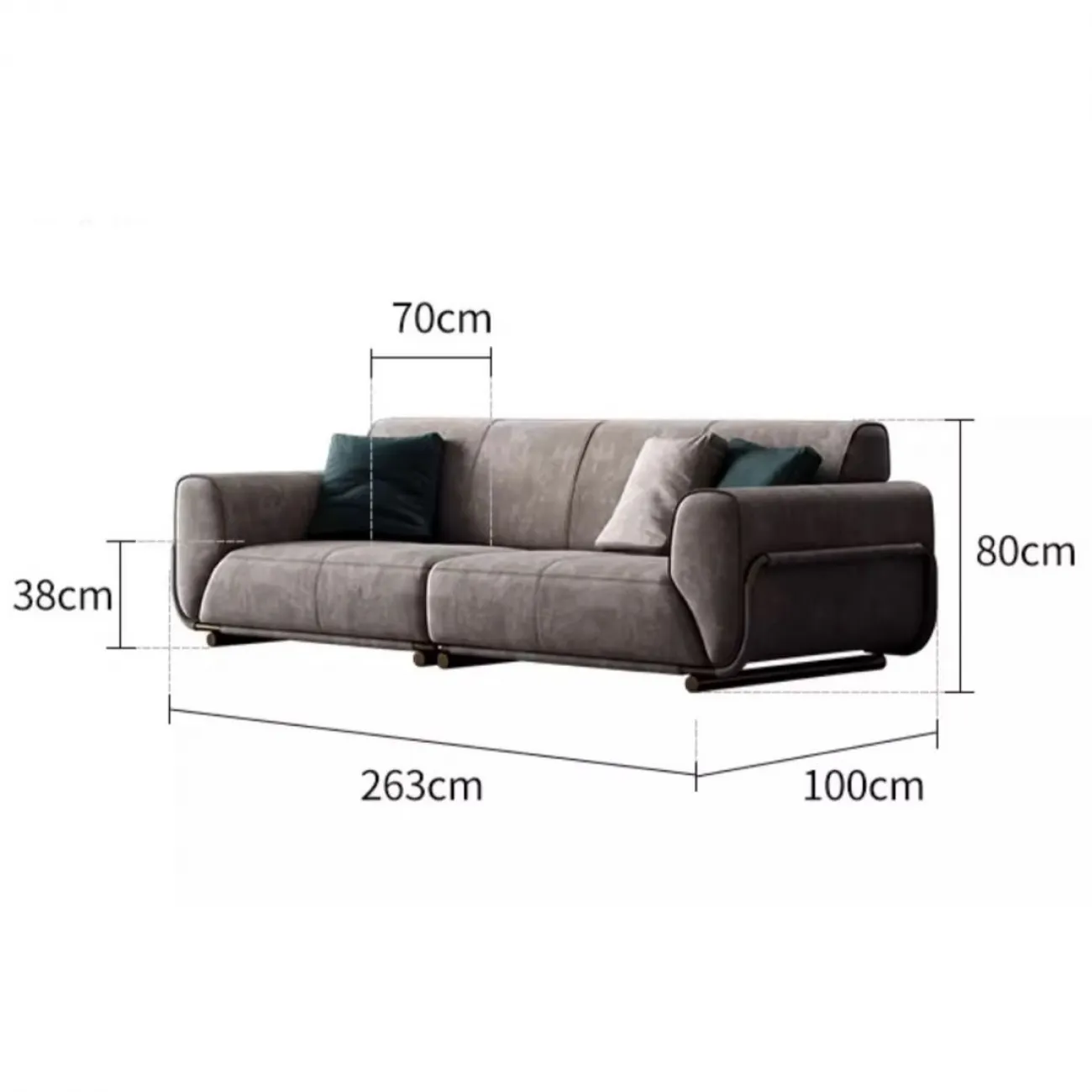 Большой кожаный диван LUXURY VISN 35886-29