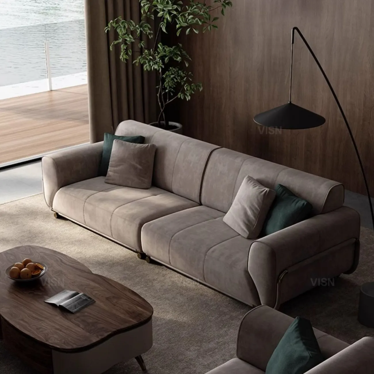 Большой кожаный диван LUXURY VISN 35886-29
