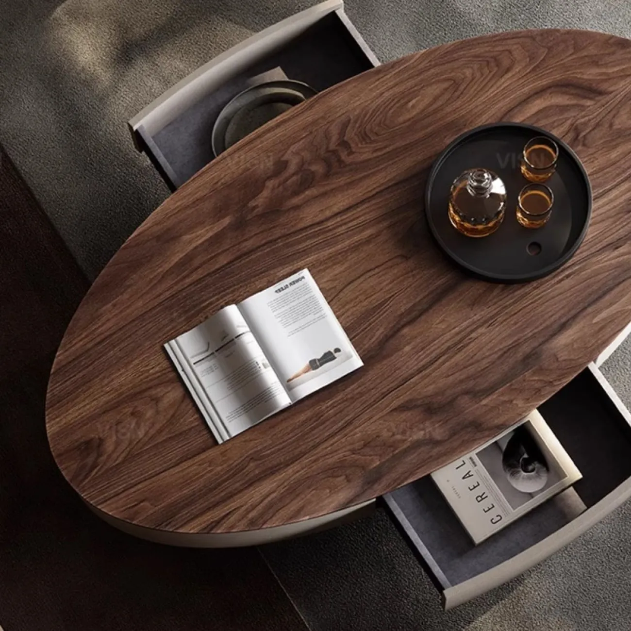  Роскошный овальный журнальный столикLUXURY VISN 35888-29