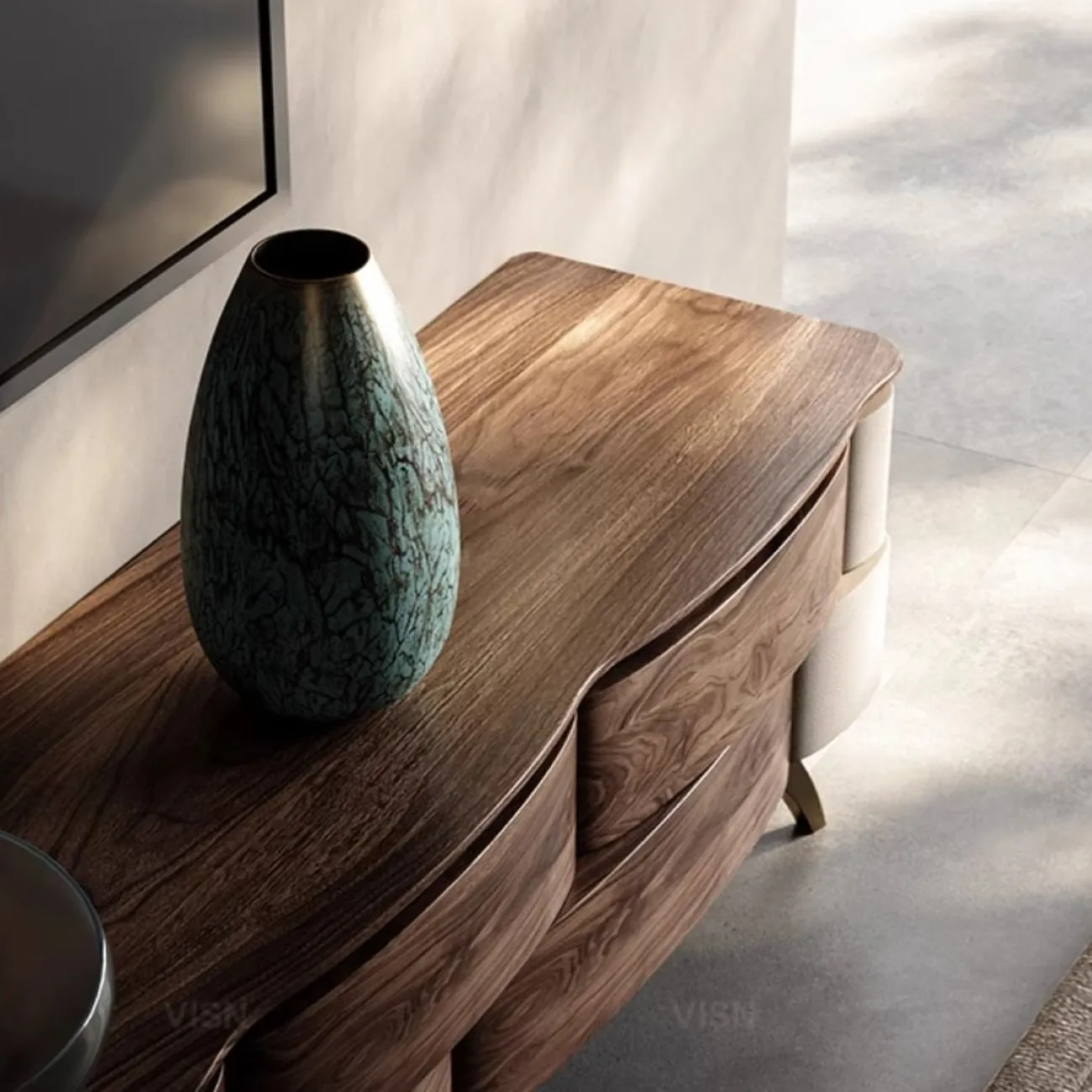 Минималистичный ТВ-шкафа из массива дерева LUXURY VISN 35890-29