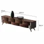 Минималистичный ТВ-шкафа из массива дерева LUXURY VISN 35890-29