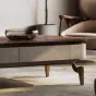 Современный журнальный столик из чёрного ореха LUXURY VISN 35891-29