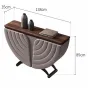 Роскошный кожаный шкаф из массива дерева  LUXURY VISN 35892-29