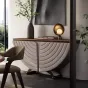 Роскошный кожаный шкаф из массива дерева  LUXURY VISN 35892-29