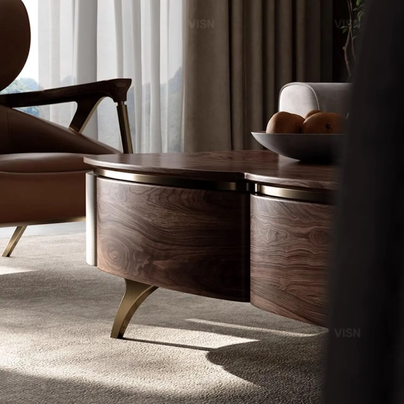 Журнальный столик из массива дерева LUXURY VISN 35893-29