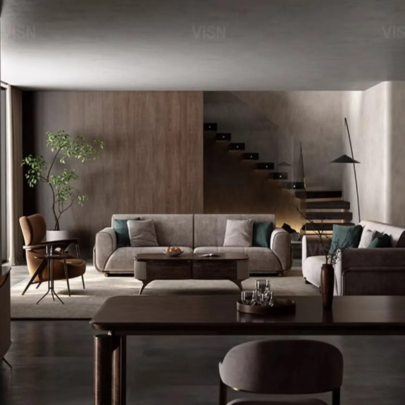 Журнальный столик из массива дерева LUXURY VISN 35893-29