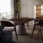 Роскошный круглый обеденный стол из массива дерева LUXURY VISN 35895-29