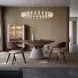 Роскошный круглый обеденный стол из массива дерева LUXURY VISN 35895-29