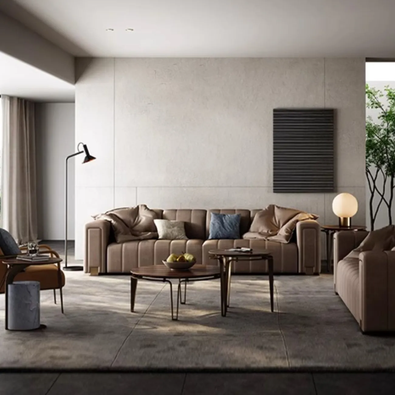 Лёгкий журнальный столик из чёрного ореха LUXURY VISN 35896-29