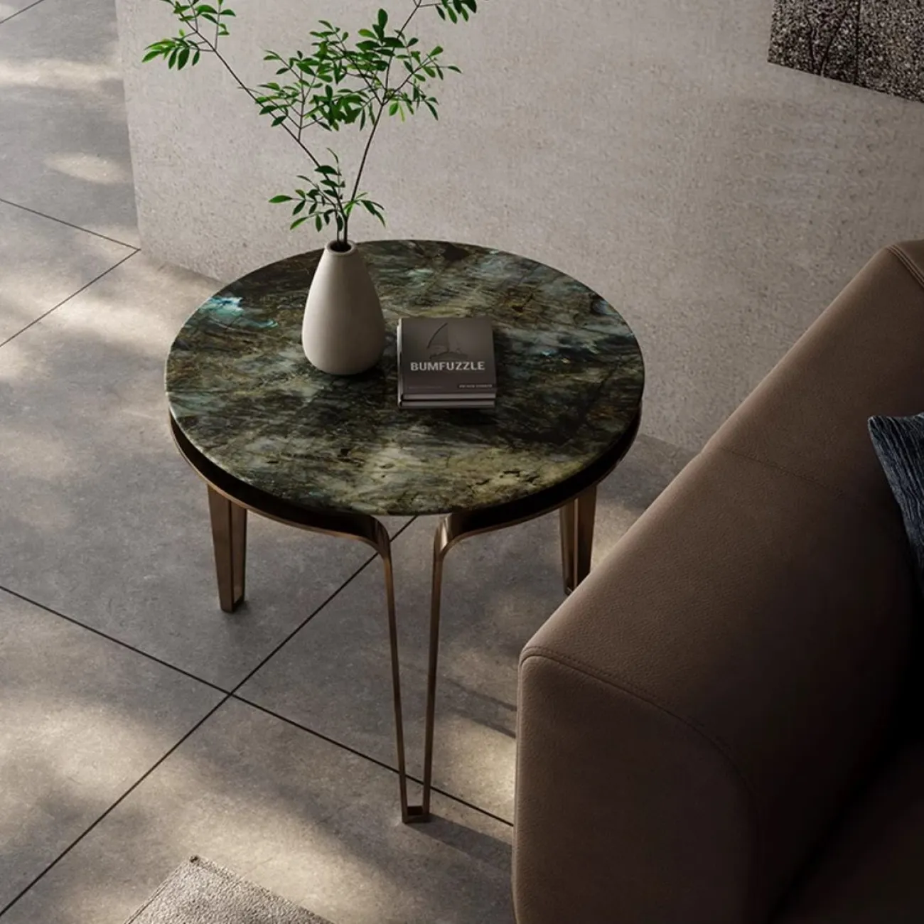 Лёгкий журнальный столик из чёрного ореха LUXURY VISN 35896-29