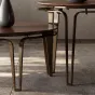 Лёгкий журнальный столик из чёрного ореха LUXURY VISN 35896-29