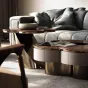 Роскошный журнальный столик из массива дерева LUXURY VISN 35897-29