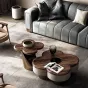 Роскошный журнальный столик из массива дерева LUXURY VISN 35897-29