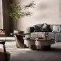 Роскошный журнальный столик из массива дерева LUXURY VISN 35897-29