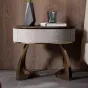 Роскошный прикроватный столик из массива чёрного ореха LUXURY VISN 35898-29