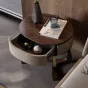 Роскошный прикроватный столик из массива чёрного ореха LUXURY VISN 35898-29