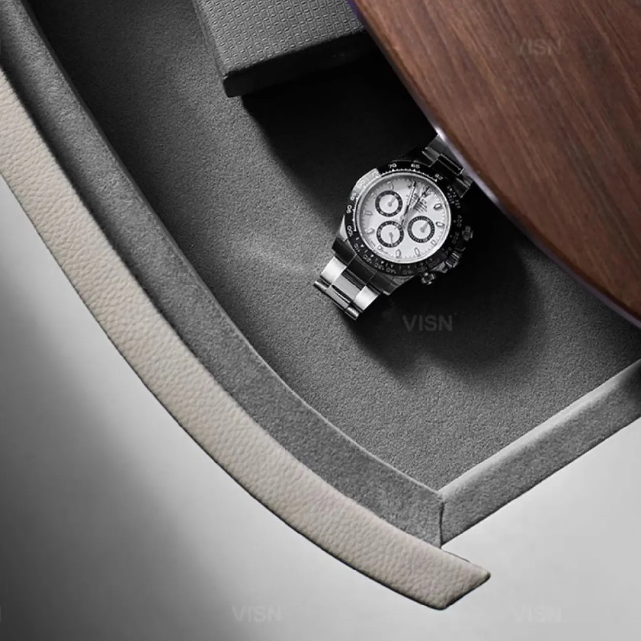 Роскошный прикроватный столик из массива чёрного ореха LUXURY VISN 35898-29