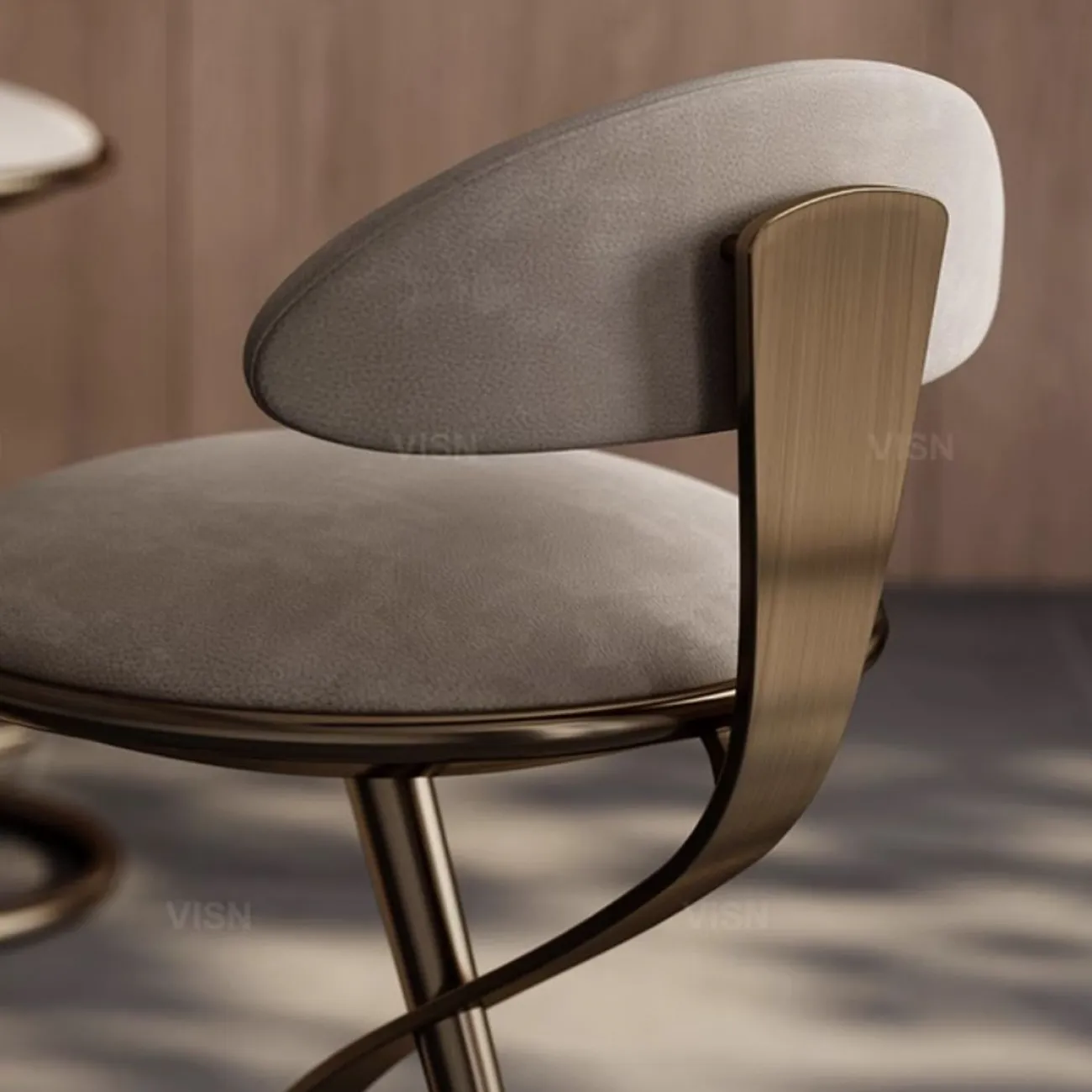  Итальянский кожаный барный стул для гостиной LUXURY VISN 35900-29