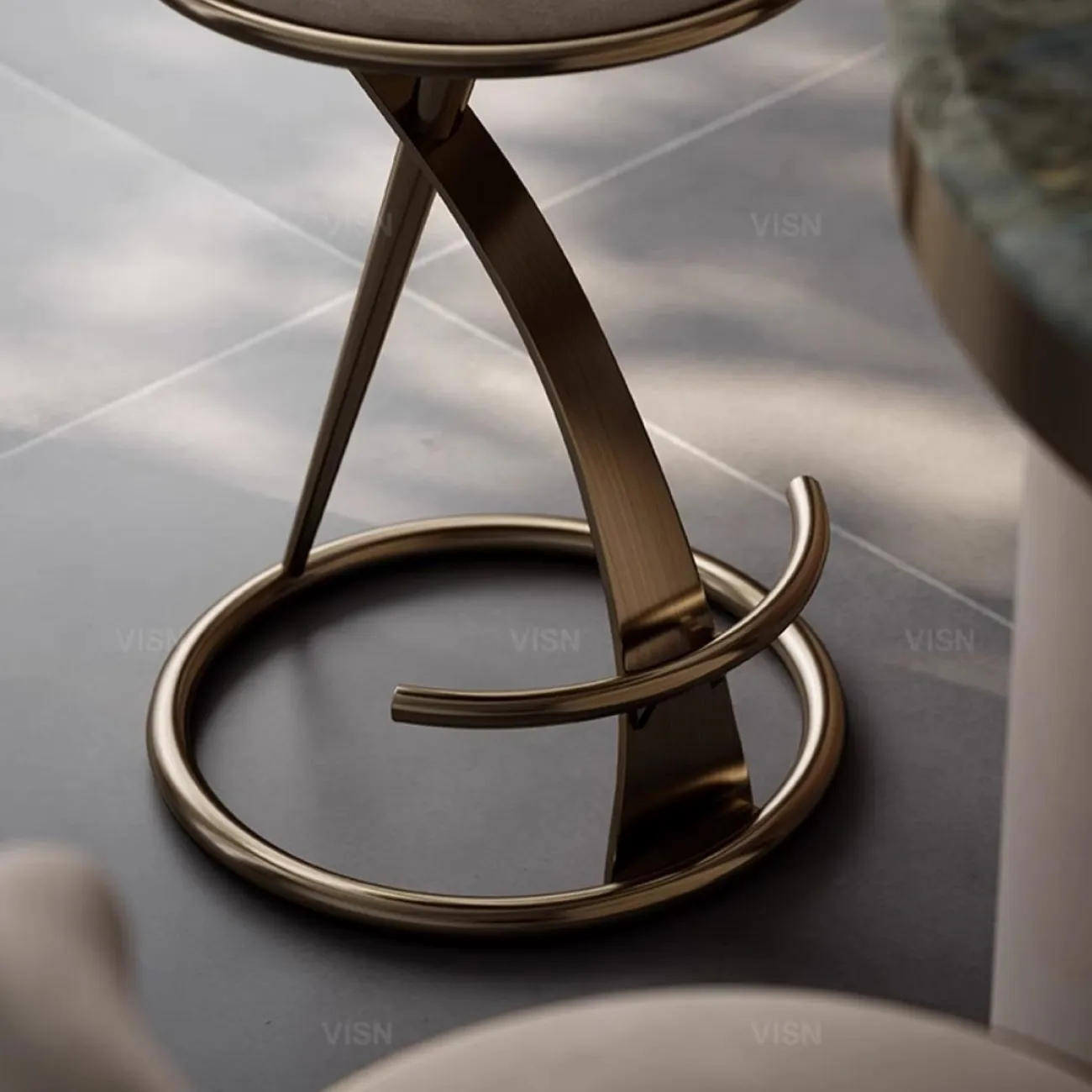  Итальянский кожаный барный стул для гостиной LUXURY VISN 35900-29