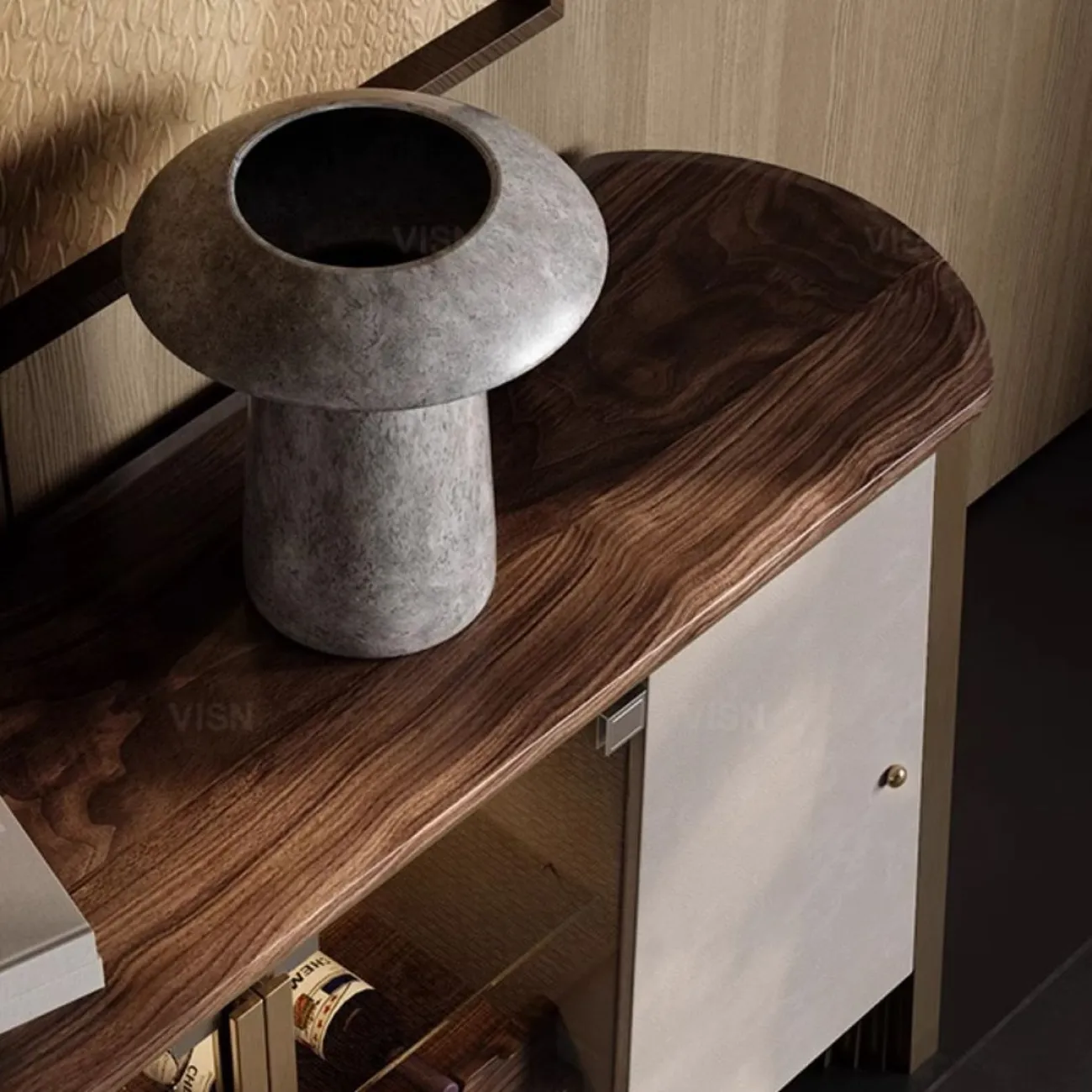 Многофункциональный стеклянный сервант из массива дерева LUXURY VISN 35904-29 Многофункциональный стеклянный сервант из массива дерева LUXURY VISN 35904-29