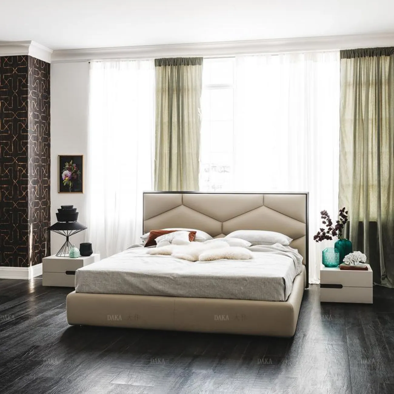 Роскошная прикроватная тумба в Современном стиле LaLume AR21279-23