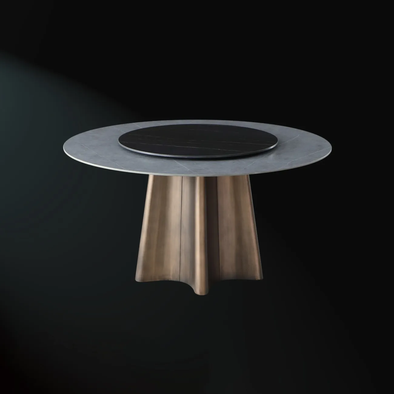 Роскошный круглый обеденный стол-трансформер в Современном стиле LaLume AR21240-23