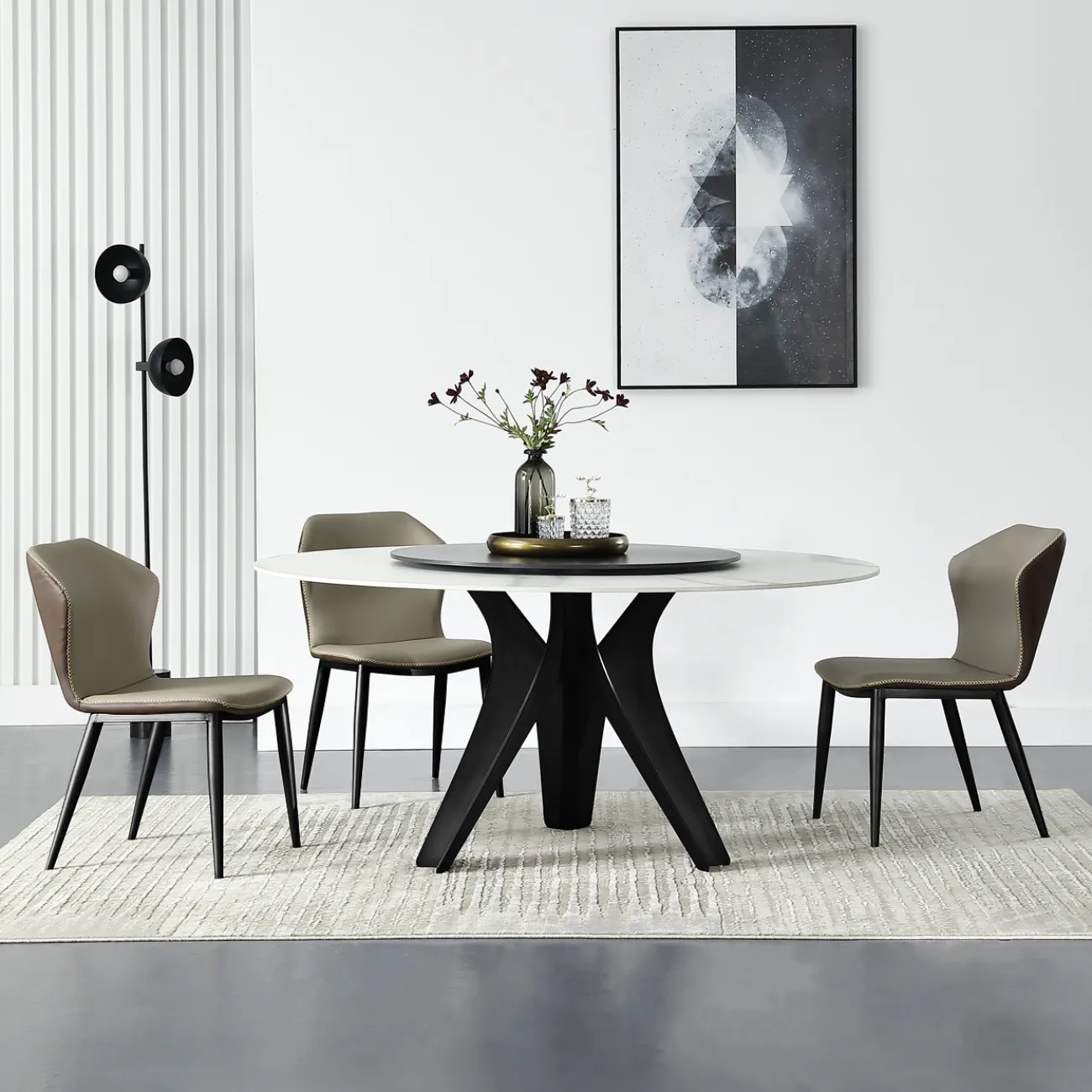 Роскошный круглый обеденный стол в Современном стиле LaLume AR21254-23