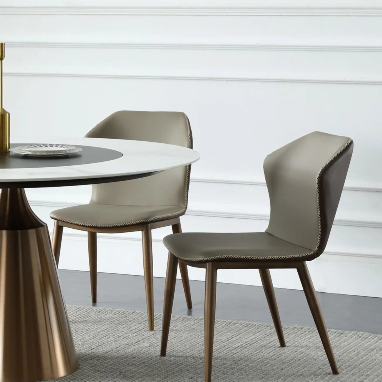 Креативный круглый обеденный стол в Скандинавском стиле LaLume AR21255-23 Креативный круглый обеденный стол в Скандинавском стиле LaLume AR21255-23