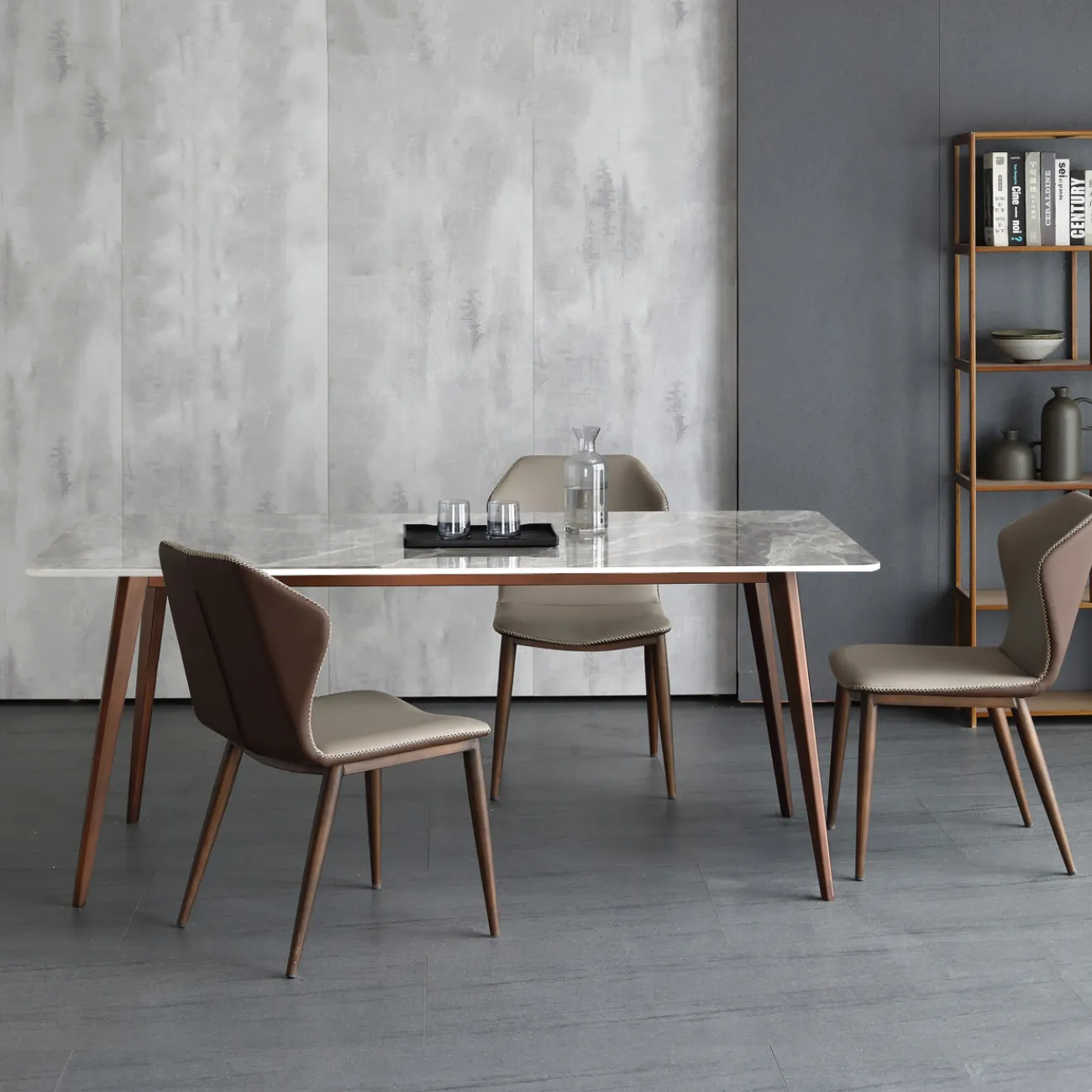 Роскошный каменный обеденный стол в Скандинавском стиле LaLume AR21271-23