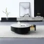 Роскошный круглый журнальный стол с ящиком в Минималистичном стиле LaLume AR21272-23