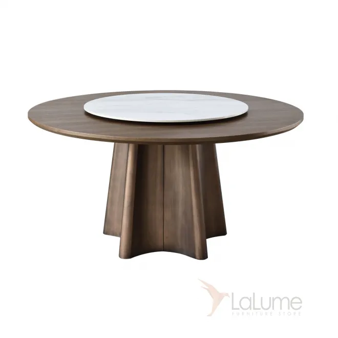 Необычный обеденный стол с поворотной серединой LaLume AR21276-23