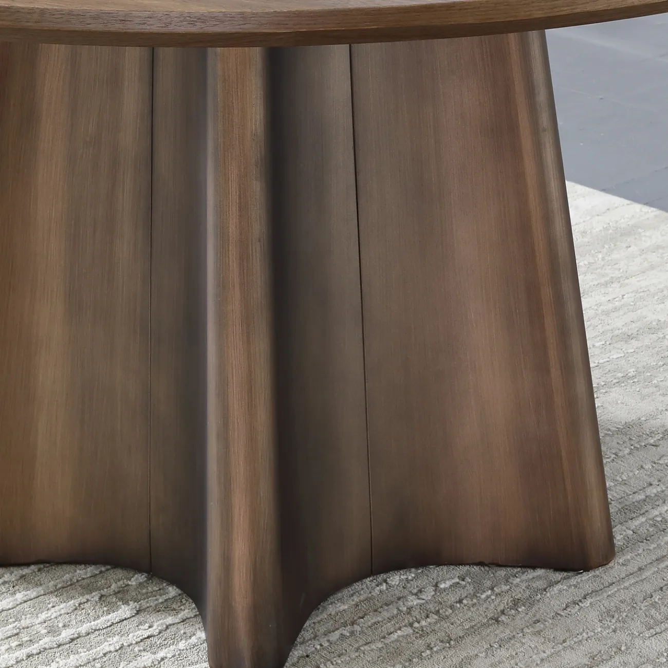 Необычный обеденный стол с поворотной серединой в Скандинавском стиле LaLume AR21276-23