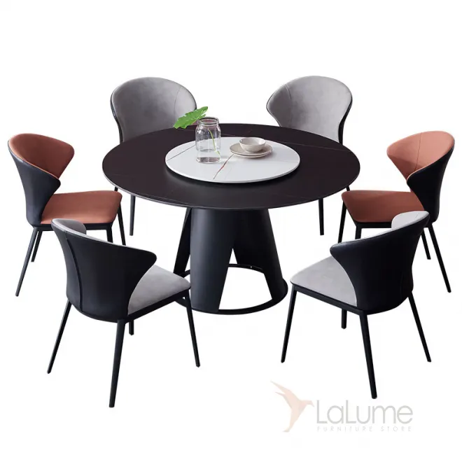 Круглый обеденный стол с вращающейся серединой LaLume AR22299-23